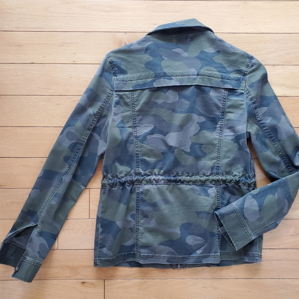 Express Drawstring Camouflage Twill Utility Jacket - image 2